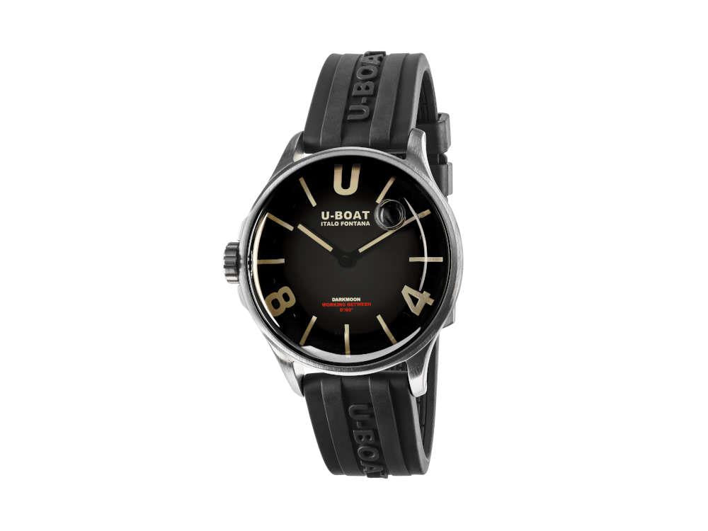 U-Boat Capsoil Darkmoon Quartz Uhr, Edelstahl, 40 mm, Schwarz, 9018