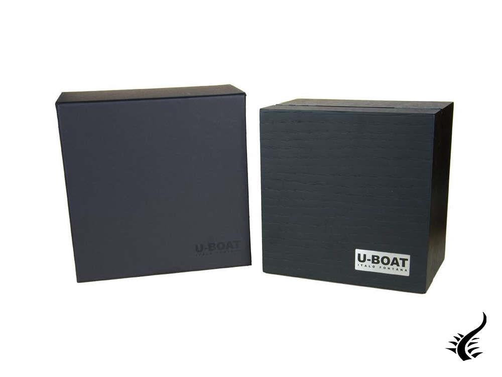 U-Boat Capsoil SS Quartz Uhr, Edelstahl 316L , Schwarz, 45 mm, 8110/A