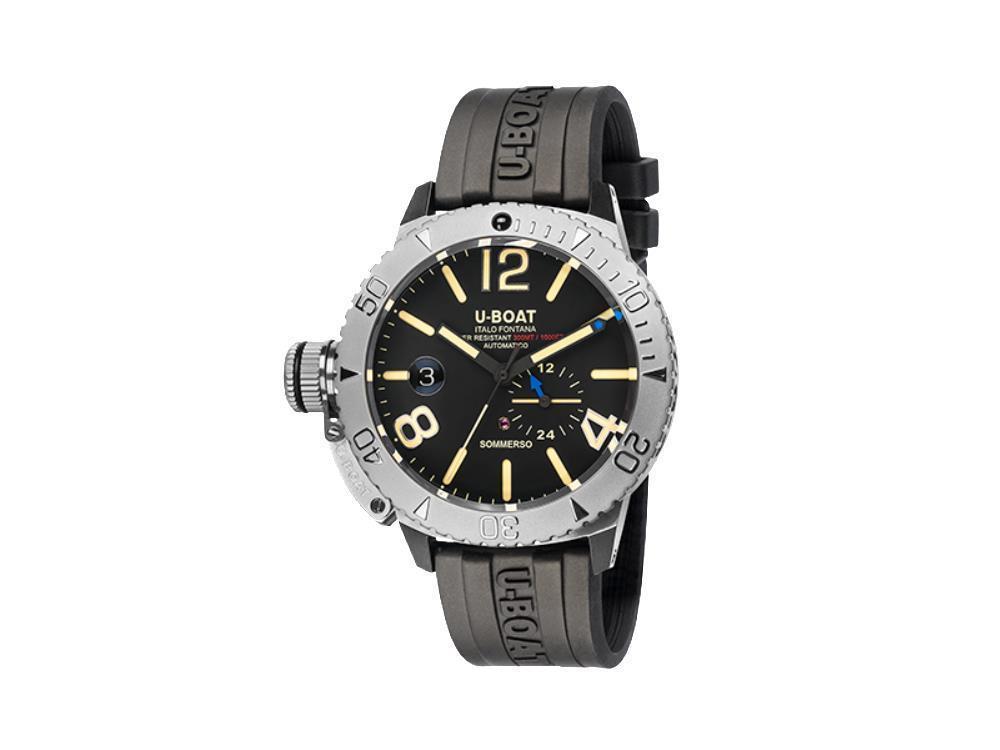 U-Boat Classico Sommerso Automatik Uhr, Schwarz, 46 mm, 30 atm, 9007/A