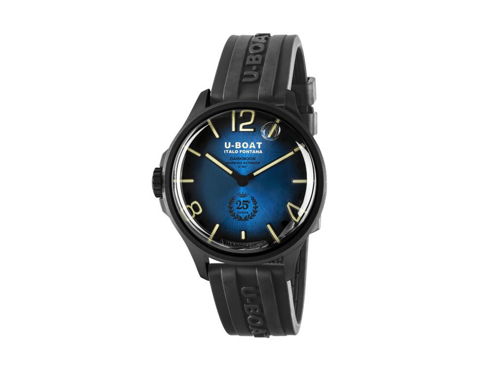 U-Boat Capsoil Darkmoon 25° Blue Soleil PVD Quartz Uhr, Limitierte Edition, 2028
