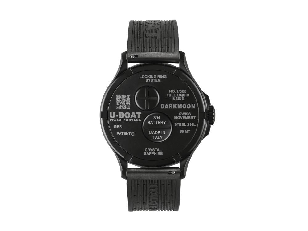 U-Boat Capsoil Darkmoon 25° Blue Soleil PVD Quartz Uhr, Limitierte Edition, 2028