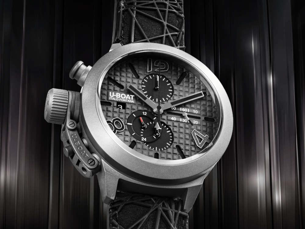 U-Boat Classico Automatik Uhr, Titan, Titan, 45 mm, Limitierte Edition, 3002