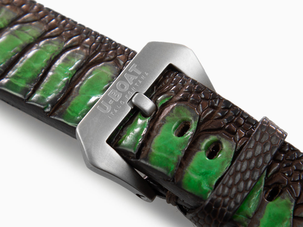 U-Boat Accesorios Armband, Straßenleder, Braun, 23mm., Edelstahl, 3022