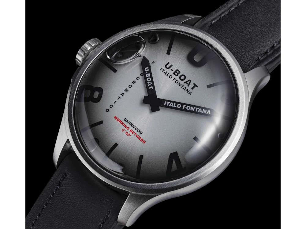U-Boat Capsoil Darkmoon Kama SS Quartz Uhr, 46.5 mm, Grau, 3338