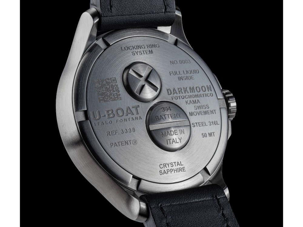U-Boat Capsoil Darkmoon Kama SS Quartz Uhr, 46.5 mm, Grau, 3338