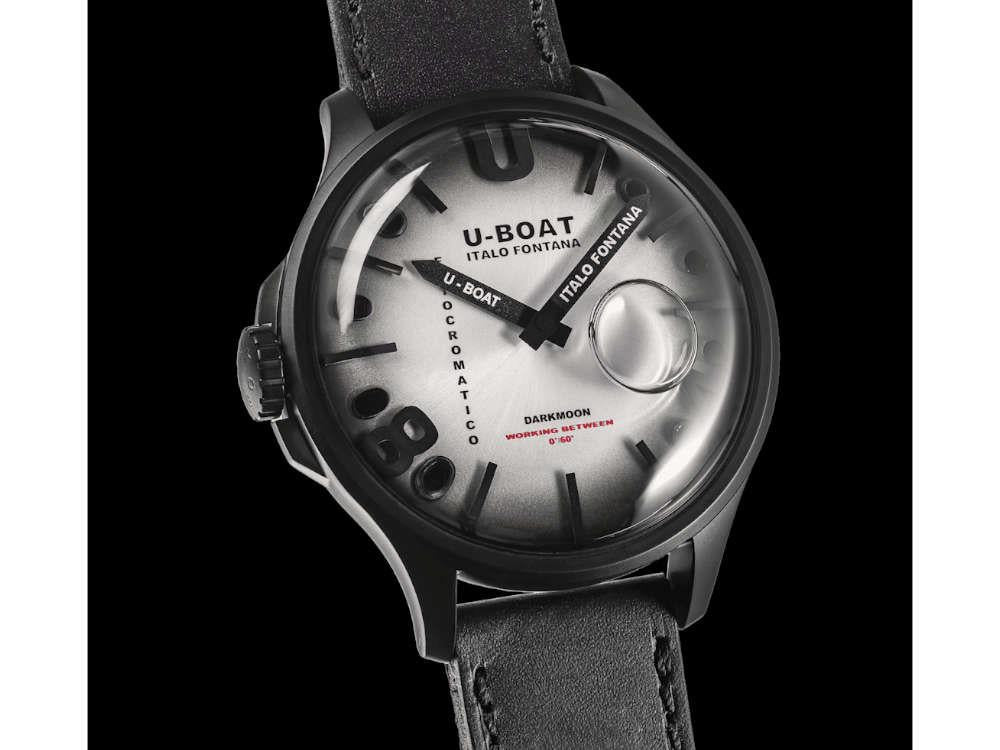U-Boat Capsoil Darkmoon Kama PVD Quartz Uhr, 46.5 mm, Grau, 3339