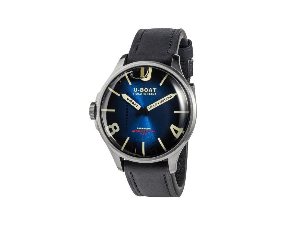 U-Boat Capsoil Darkmoon Kama SS Quartz Uhr, 46.5 mm, Blau, 3340