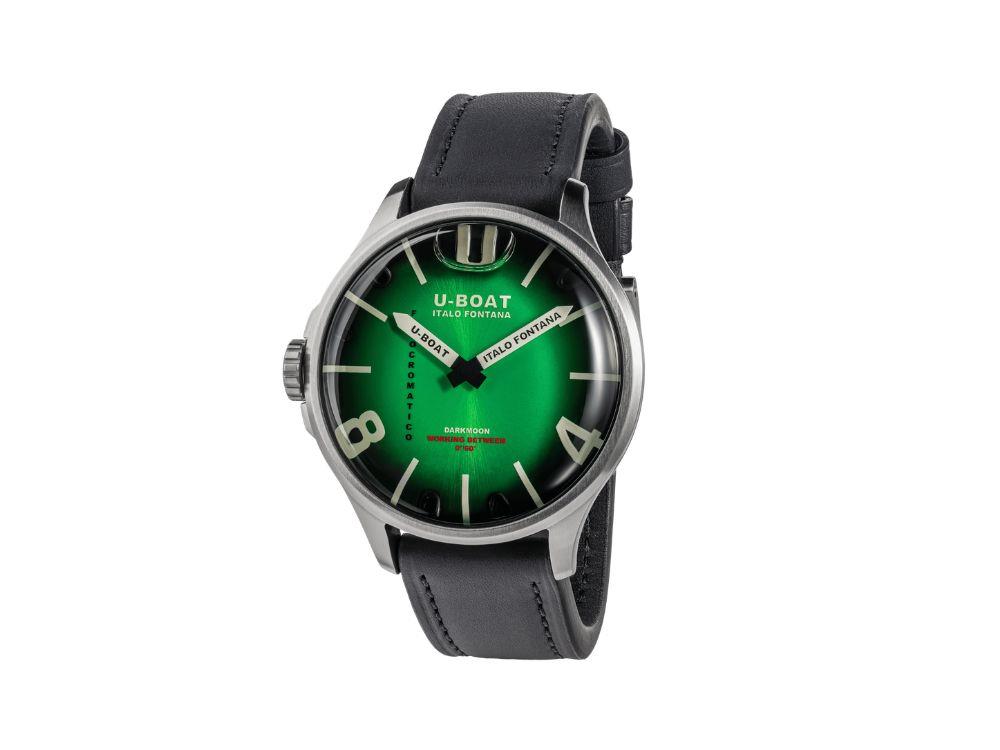 U-Boat Capsoil Darkmoon Kama SS Quartz Uhr, Edelstahl, 46.5 mm, Grün, 3342