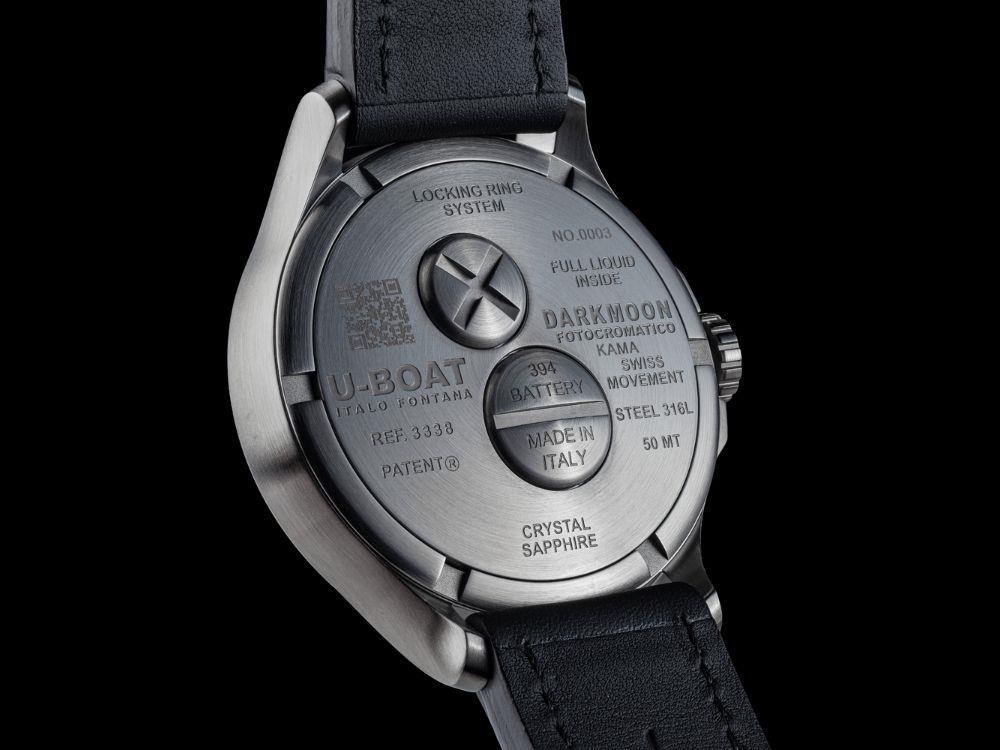 U-Boat Capsoil Darkmoon Kama SS Quartz Uhr, Edelstahl, 46.5 mm, Grün, 3342