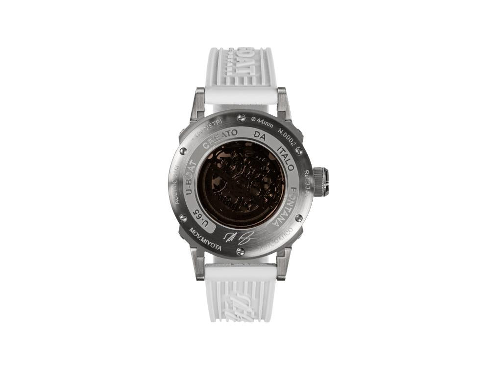 U-Boat U-65 Automatik Uhr, Edelstahl 316L, 44 mm, Weiss, 3346