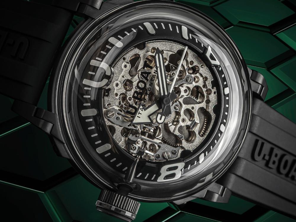 U-Boat U-65 Automatik Uhr, Edelstahl 316L , PVD , 44 mm, Weiss, 3349