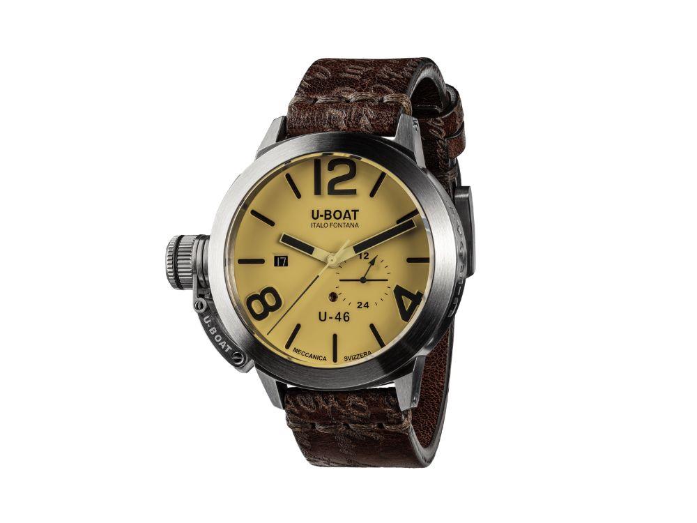 U-Boat Classico U-46 AS2 Automatik Uhr, Beige, 46 mm, 4647