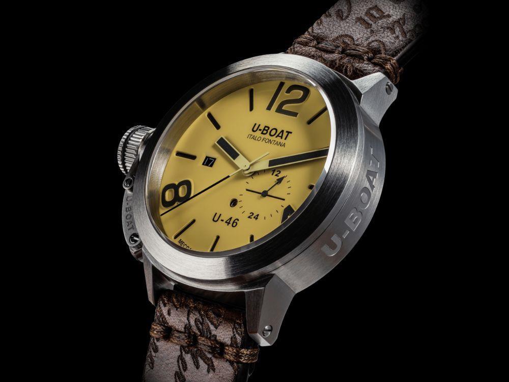 U-Boat Classico U-46 AS2 Automatik Uhr, Beige, 46 mm, 4647