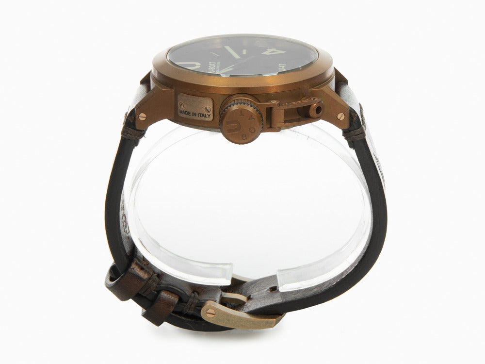 U-Boat Classico U-47 Bronzo Automatik Uhr, Bronze, Schwarz, 47 mm, Leder, 7797