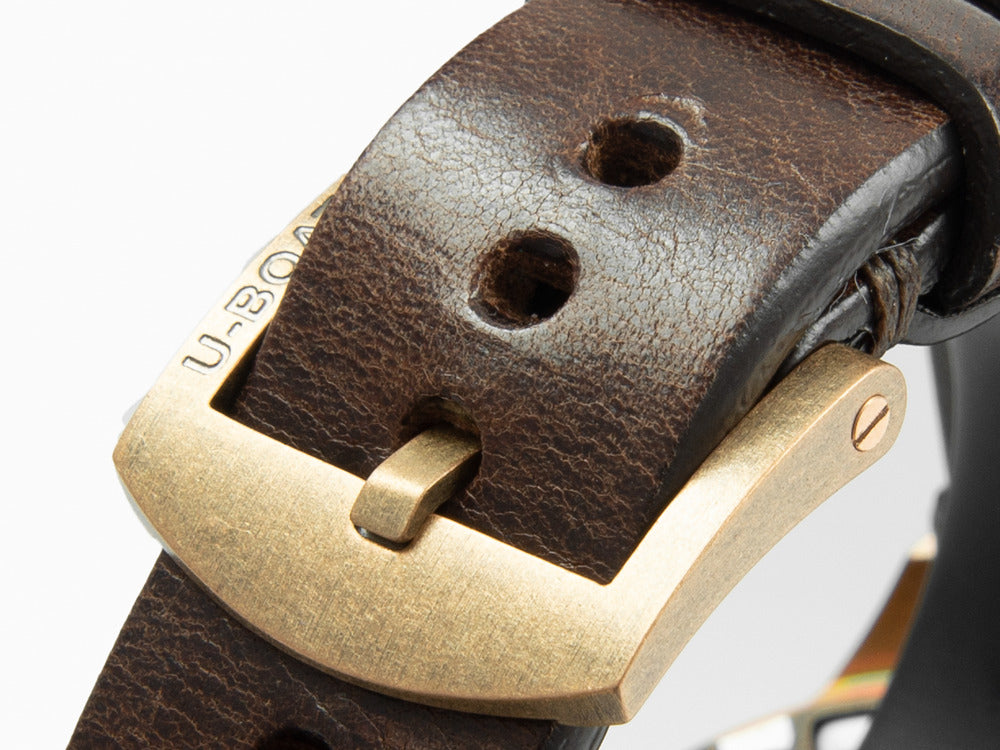 U-Boat Classico U-47 Bronzo Automatik Uhr, Bronze, Schwarz, 47 mm, Leder, 7797