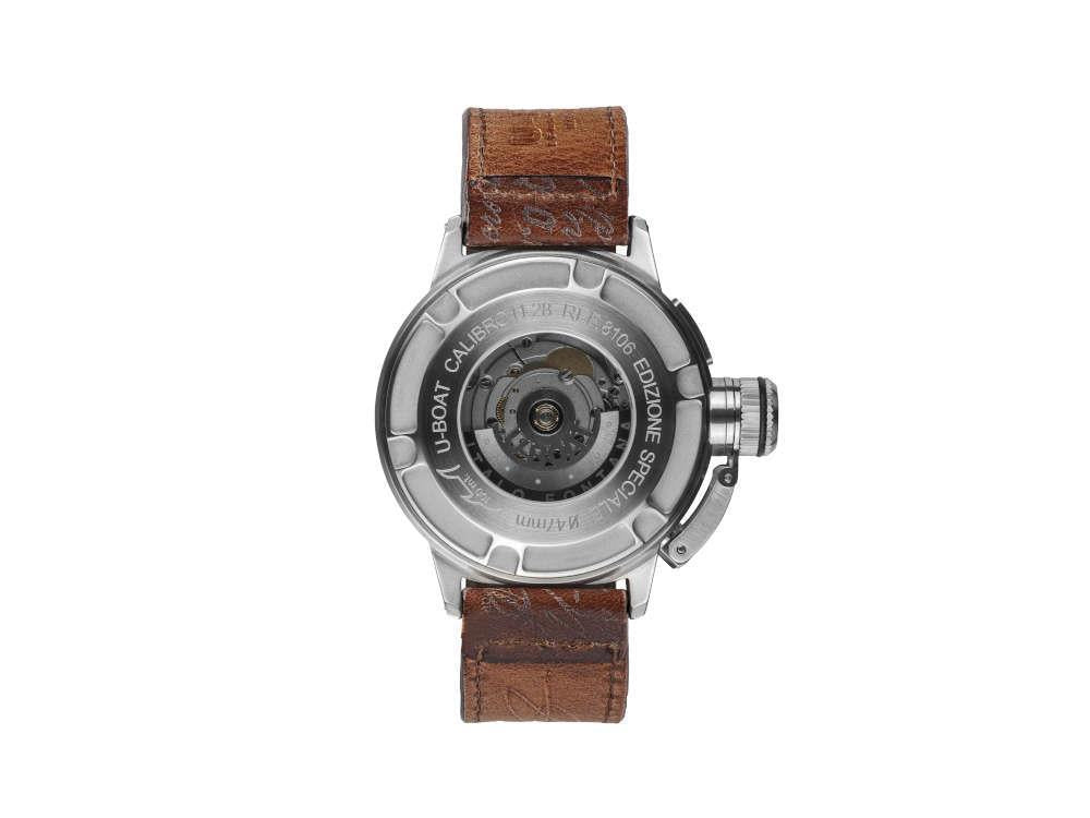 U-Boat Classico Automatik Uhr, Edelstahl 316L , Beige, 47mm, 8106