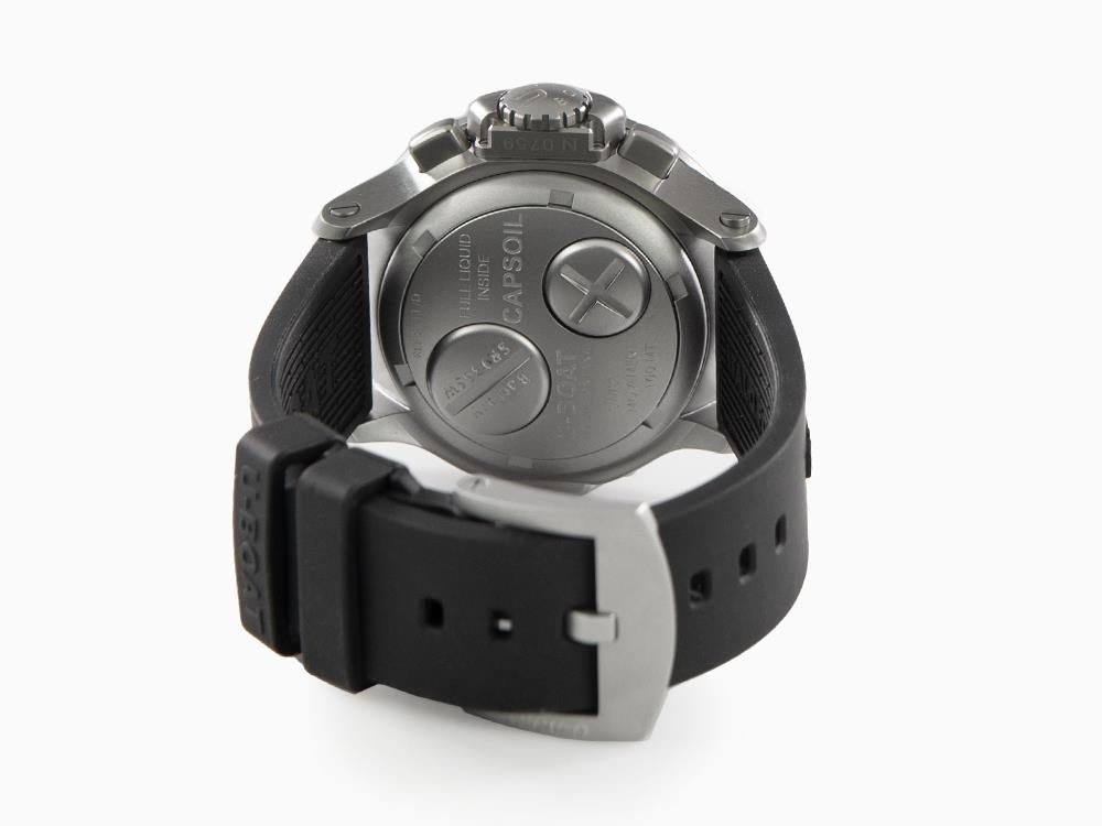 U-Boat Capsoil Chrono SS Quartz Uhr, Schwarz, 45 mm, 8111/C