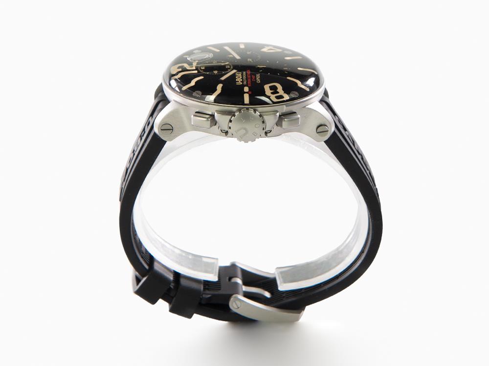 U-Boat Capsoil Chrono SS Quartz Uhr, Schwarz, 45 mm, 8111/C