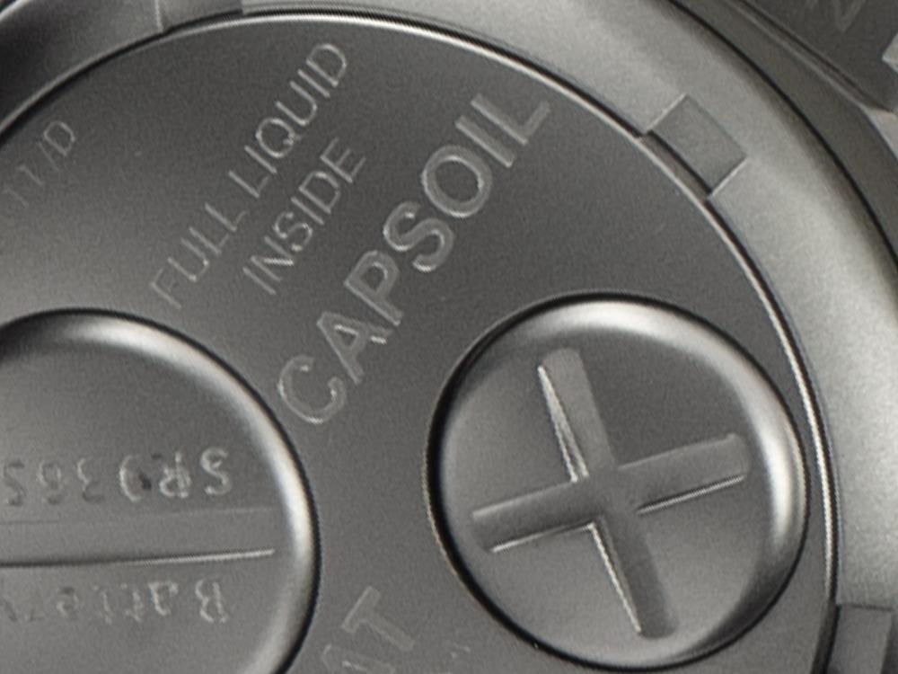 U-Boat Capsoil Chrono SS Quartz Uhr, Schwarz, 45 mm, 8111/C