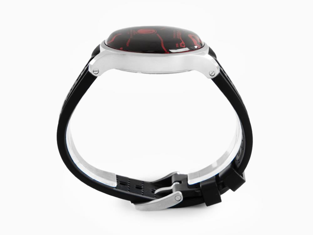 U-Boat Capsoil Darkmoon 44 Red SS Quartz Uhr, Schwarz, 44 mm, 8465/A