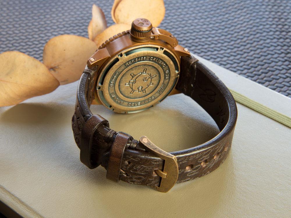 U-Boat Classico Sommerso Automatik Uhr, Bronze,, Schwarz, 46 mm, 8486