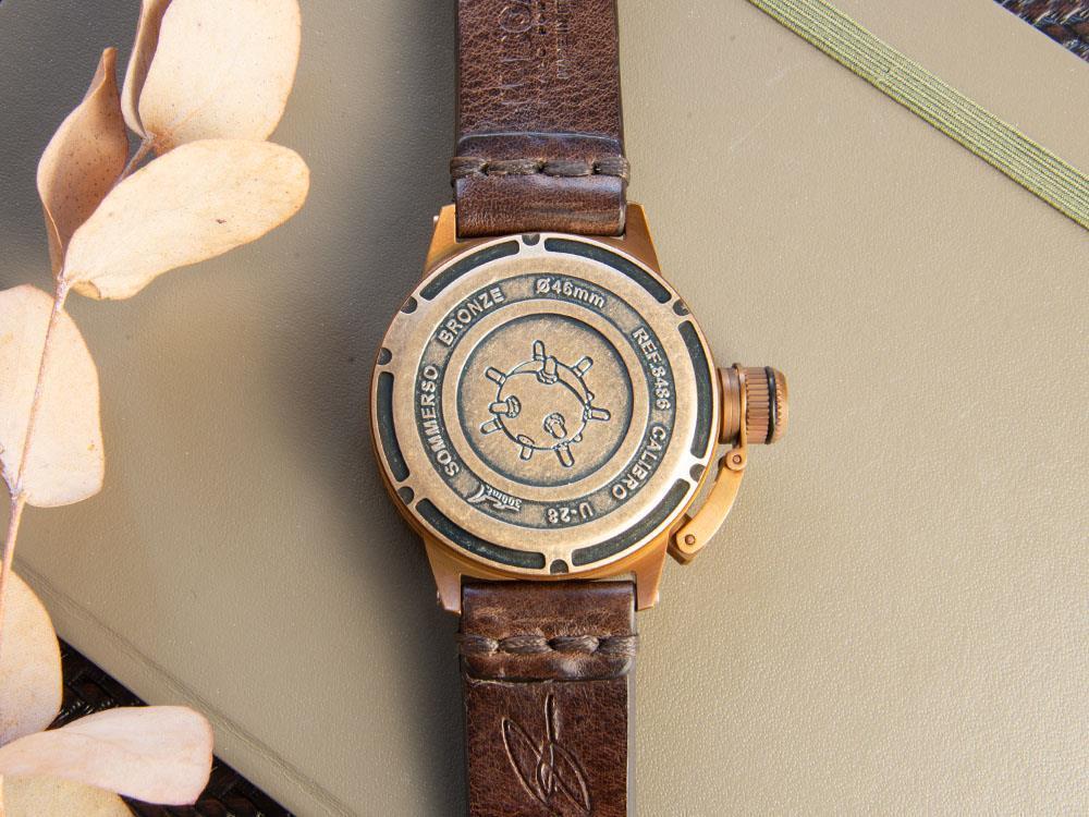 U-Boat Classico Sommerso Automatik Uhr, Bronze,, Schwarz, 46 mm, 8486