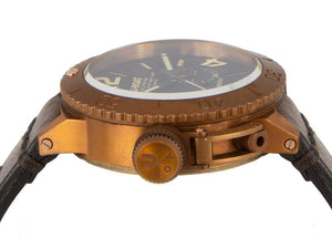 U-Boat Classico Sommerso Automatik Uhr, Bronze,, Schwarz, 46 mm, 8486