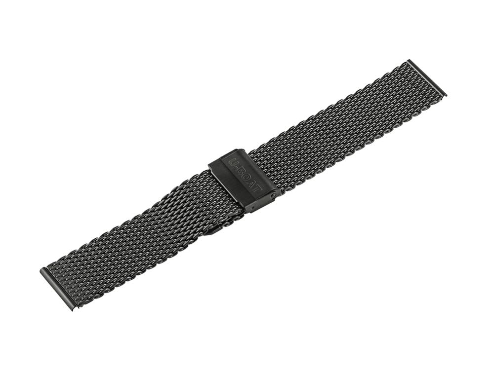 U-Boat Accesorios Armband, Schwarz, 22mm, 8531