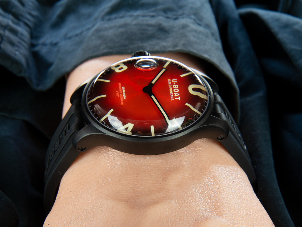 U-Boat Capsoil Darkmoon Soleil Red IPB, Quartz Uhr, 44 mm, 8697