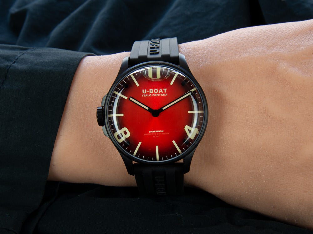 U-Boat Capsoil Darkmoon Soleil Red IPB, Quartz Uhr, 44 mm, 8697