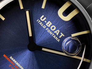 U-Boat Capsoil Darkmoon Soleil Blue SS Quartz Uhr, 44 mm, 8704