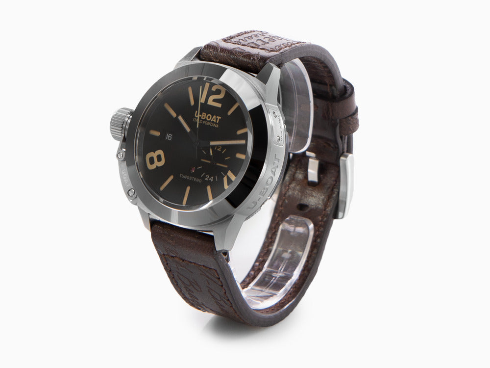 U-Boat Classico 42 Tungsteno Automatik Uhr, Schwarz, 42 mm, Lederband, 8893