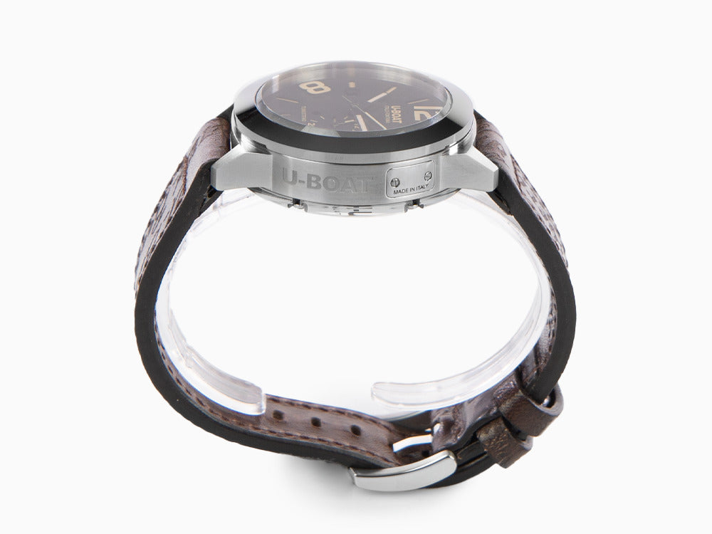 U-Boat Classico 42 Tungsteno Automatik Uhr, Schwarz, 42 mm, Lederband, 8893