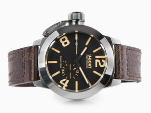 U-Boat Classico 42 Tungsteno Automatik Uhr, Schwarz, 42 mm, Lederband, 8893