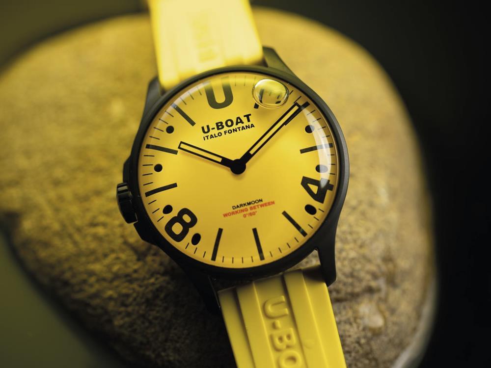 U-Boat Darkmoon Capsoil Quartz Uhr, PVD, PVD, 44 mm, Gelb, 8967