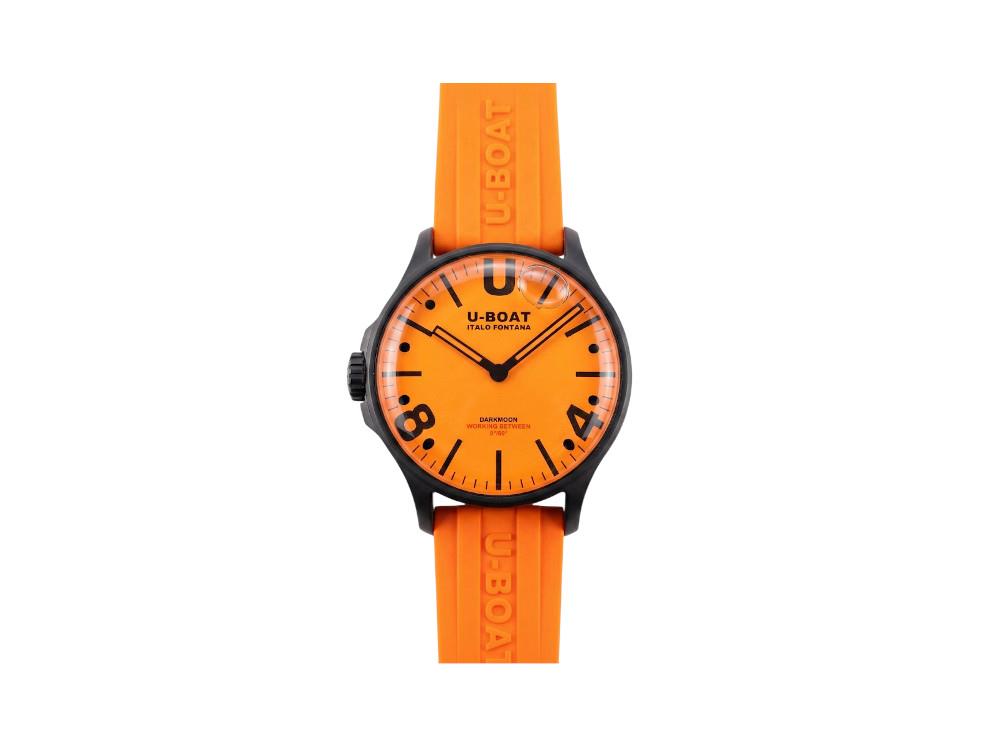 U-Boat Capsoil Darkmoon Quartz Uhr, PVD, PVD, 44 mm, Orange, 8968