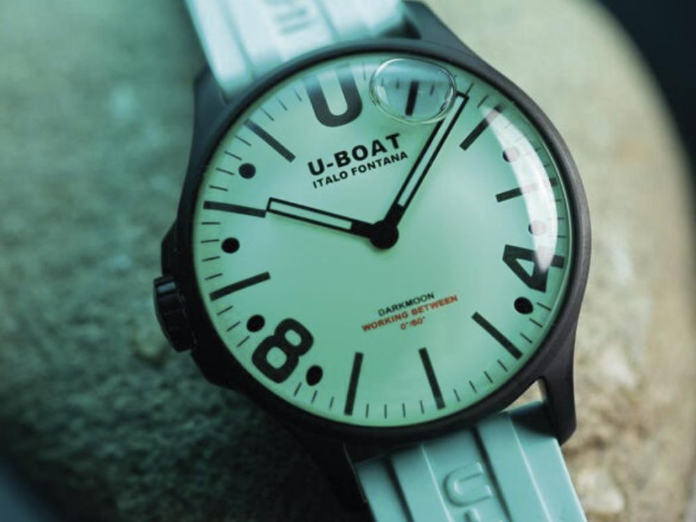 U-Boat Capsoil Darkmoon Aquamarine Quartz Uhr, PVD, PVD, 44 mm, 8969