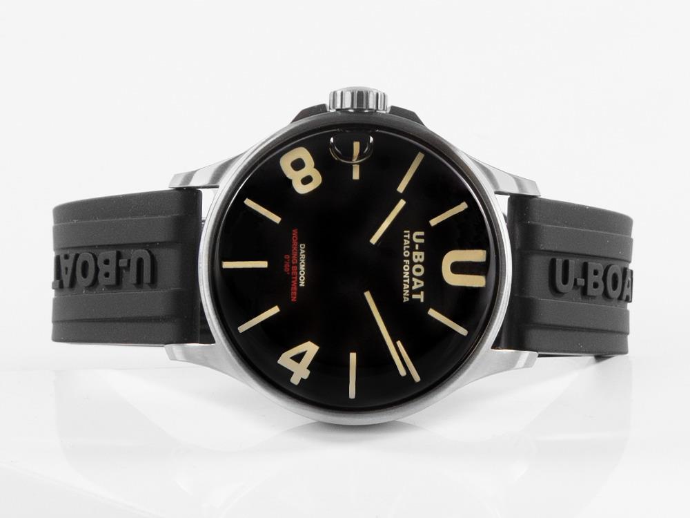 U-Boat Capsoil Darkmoon Quartz Uhr, Edelstahl, 40 mm, Schwarz, 9018