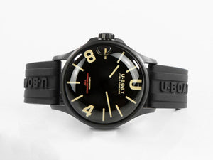 U-Boat Capsoil Darkmoon Quartz Uhr, Edelstahl, DLC, 40 mm, Schwarz, 9019