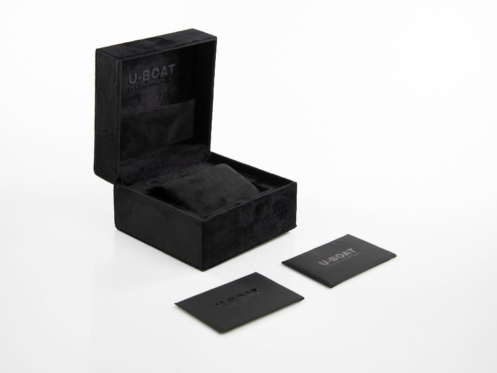 U-Boat Capsoil Darkmoon Quartz Uhr, Edelstahl, DLC, 40 mm, Schwarz, 9019