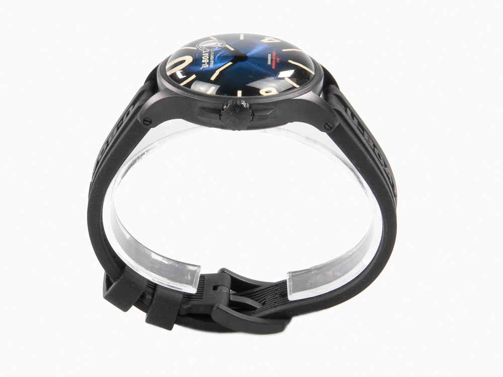 U-Boat Capsoil Darkmoon Quartz Uhr, Edelstahl PVD, 40 mm, Blau, 9020