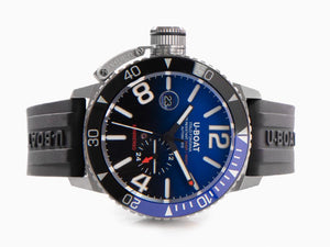 U-Boat Classico Sommerso Ghiera Ceramica Blue Automatik Uhr, 46 mm, 9519
