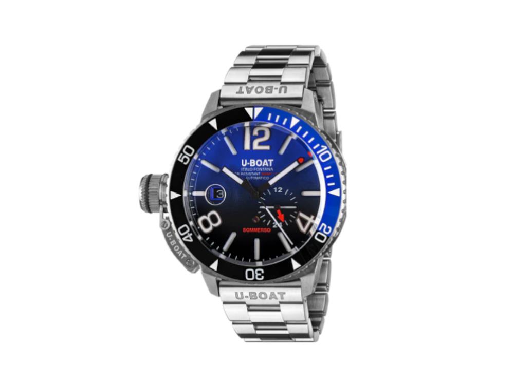 U-Boat Classico Sommerso Ghiera Ceramica Blue Automatik Uhr, 46 mm, 9519/MT