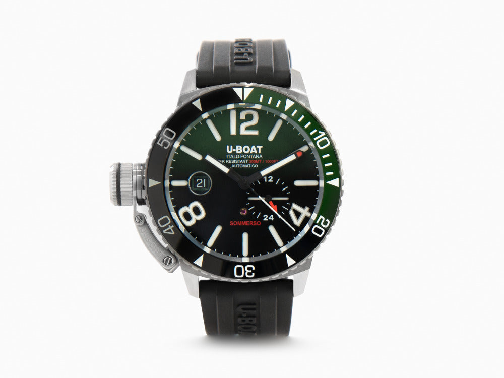 U-Boat Classico Sommerso Ghiera Ceramica Verde Automatik Uhr, 46 mm, 9520