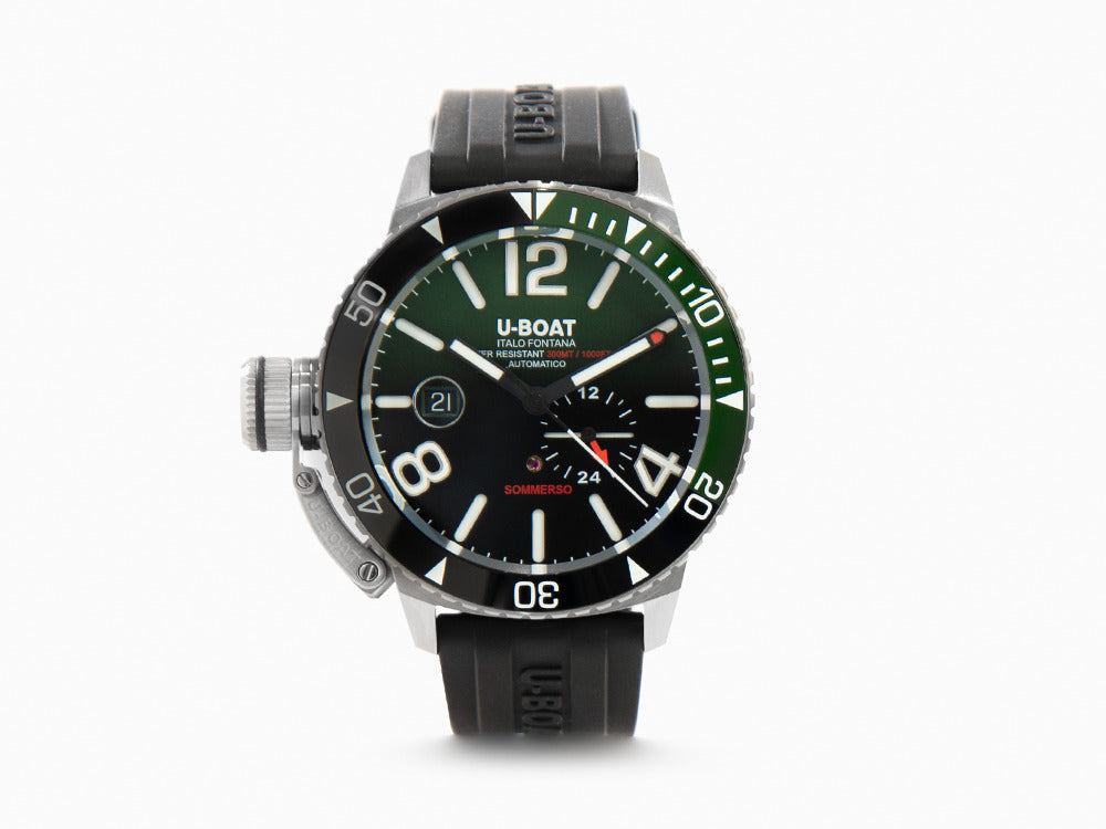 U-Boat Classico Sommerso Ghiera Ceramica Verde Automatik Uhr, 46 mm, 9520