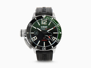 U-Boat Classico Sommerso Ghiera Ceramica Verde Automatik Uhr, 46 mm, 9520