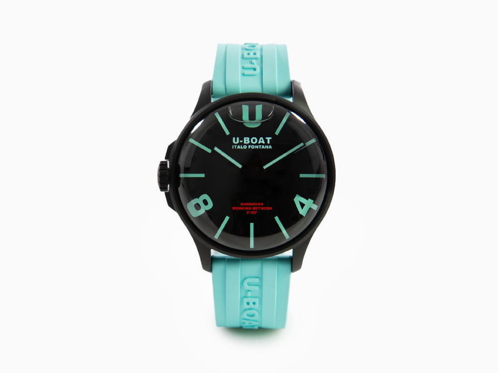 U-Boat Capsoil Darkmoon Aquamarine Curve, Quartz Uhr, IPB, 44 mm, Schwarz, 9526