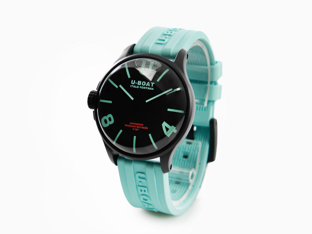U-Boat Capsoil Darkmoon Aquamarine Curve, Quartz Uhr, IPB, 44 mm, Schwarz, 9526