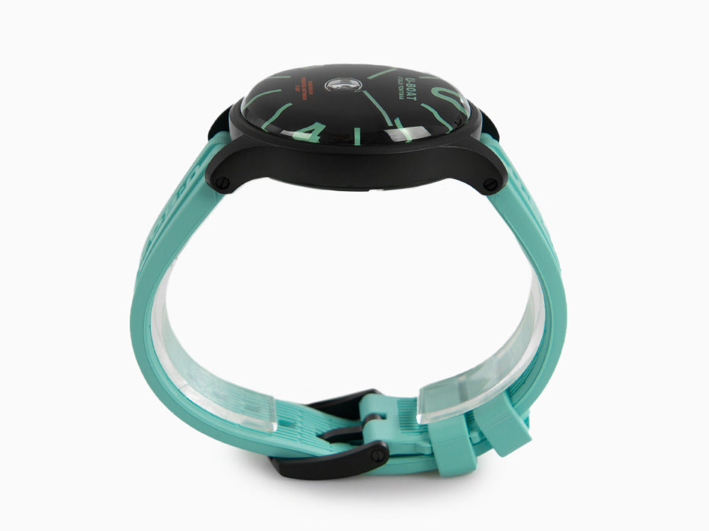 U-Boat Capsoil Darkmoon Aquamarine Curve, Quartz Uhr, IPB, 44 mm, Schwarz, 9526
