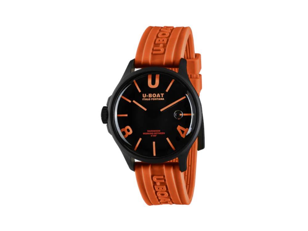 U-Boat Capsoil Darkmoon Curve OrangeQuartz Uhr, IPB, 44 mm, Schwarz, 9538